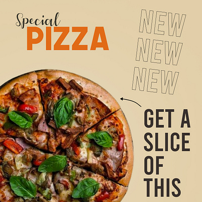 Pizza Feed, Special Pizza graphic design