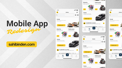 sahibinden.com Mobile App Redesign app branding clear commercial design graphic design mobile redesign ui ux