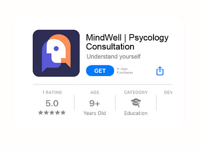 MindWell app online therapy logo. app logo branding care consultation digital therapy head logo mental health mental wellness message logo negative space logo online therapy psychotherapy support talk logo teletherapy therapist branding therapy branding virtual therapy visual identity wellness logo