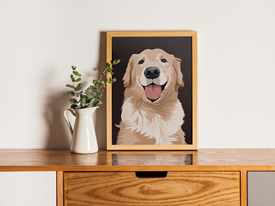 Why does seeing a dog bring happiness? dog golden retriever illustration vector