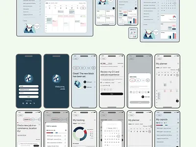 UI design for a task-planning app components design system product design ui ui design ui kit user interface design uxui