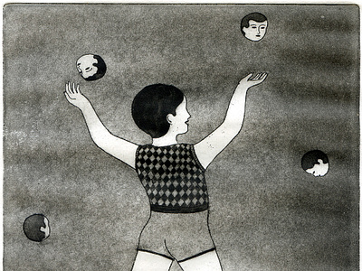 Clémence Pollet: Etching and Aquatint works aquatint black and white children circus conceptual illustration editorial illustration etching fine art illustration illustrationart illustrationartist illustrator