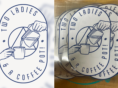 Two Ladies & A Coffee Pot! - AA Logo/Brand/Merch aa design adobe illustrator alcoholics anonymous branding branding design branding designer branding merch coffee design design graphic design graphic designer illustrator logo logo design logo designer logo merch sticker design sticker designer sticker merch two ladies a coffee pot