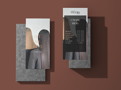 Hair Salon Branding beauty brand design brand identity branding color palettte cosmetics graphic design hair salon hair studio logo logo design moodboard opening hours print design victoria