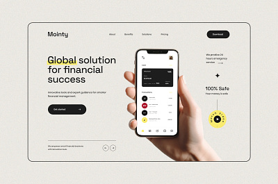 Finance Application Landing Page / Website app landing page app website application showcase application website banking app banking application banking website finance app finance app design finance application showcase finance solution design finance website money landing page new banking app website designer developer