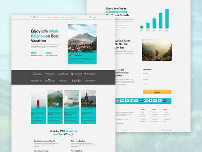 DolanPlesir - Travel Landing Page designinspiration digitaldesign dolanplesir dribbbleshot landingpage travelinspiration travelwebsite ui uidesign uiux webdesign