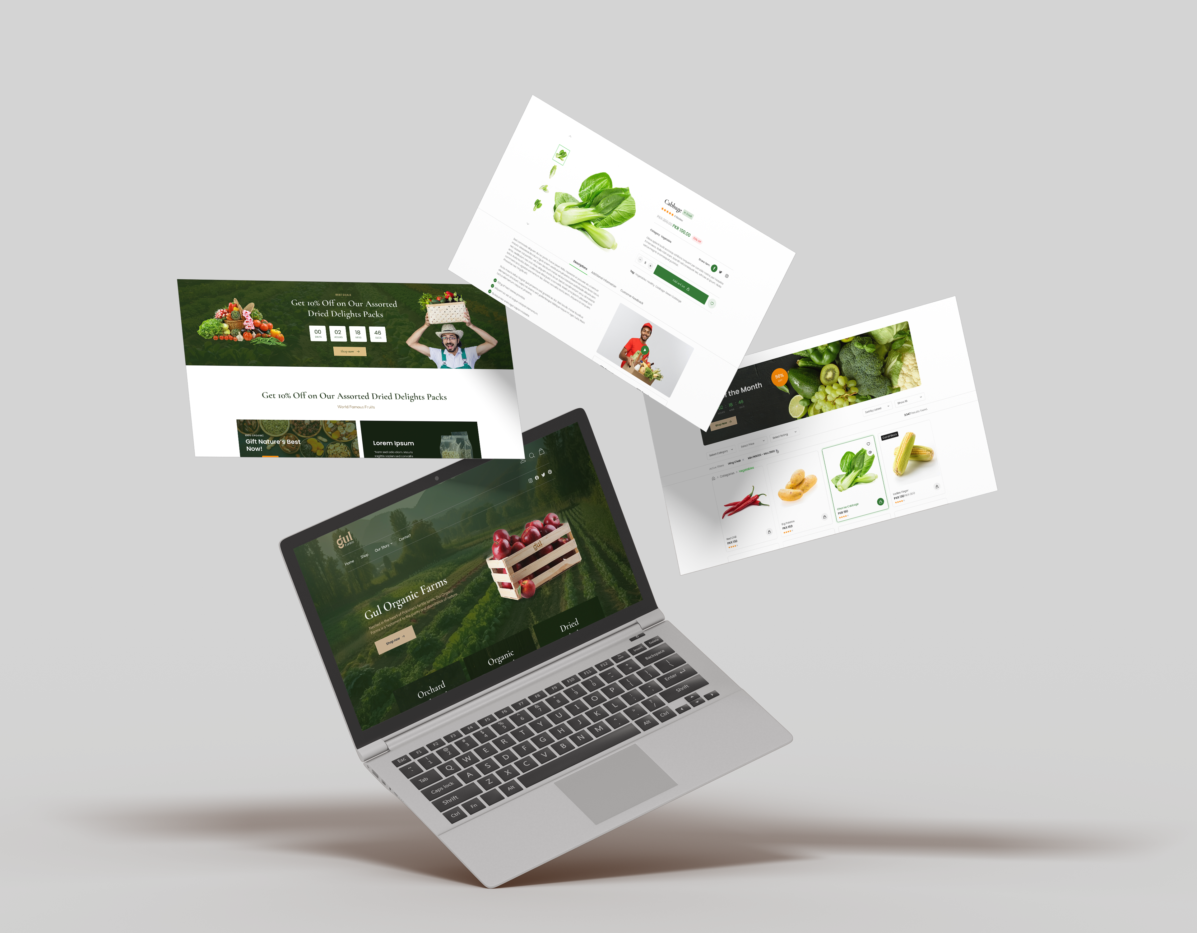Gul Farms - Website Design delivery app grocery app ui ui design uiux ux design web app website design