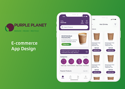 Purple Planet Packaging App: A Sustainable E-commerce Solution 3d animation app design app e commerce branding design design2024 disposal saling app e commerce ecommerce app ecommerce design graphic design illustration logo mobile app design motion graphics packaging app purpleplanetpackaging ui vector