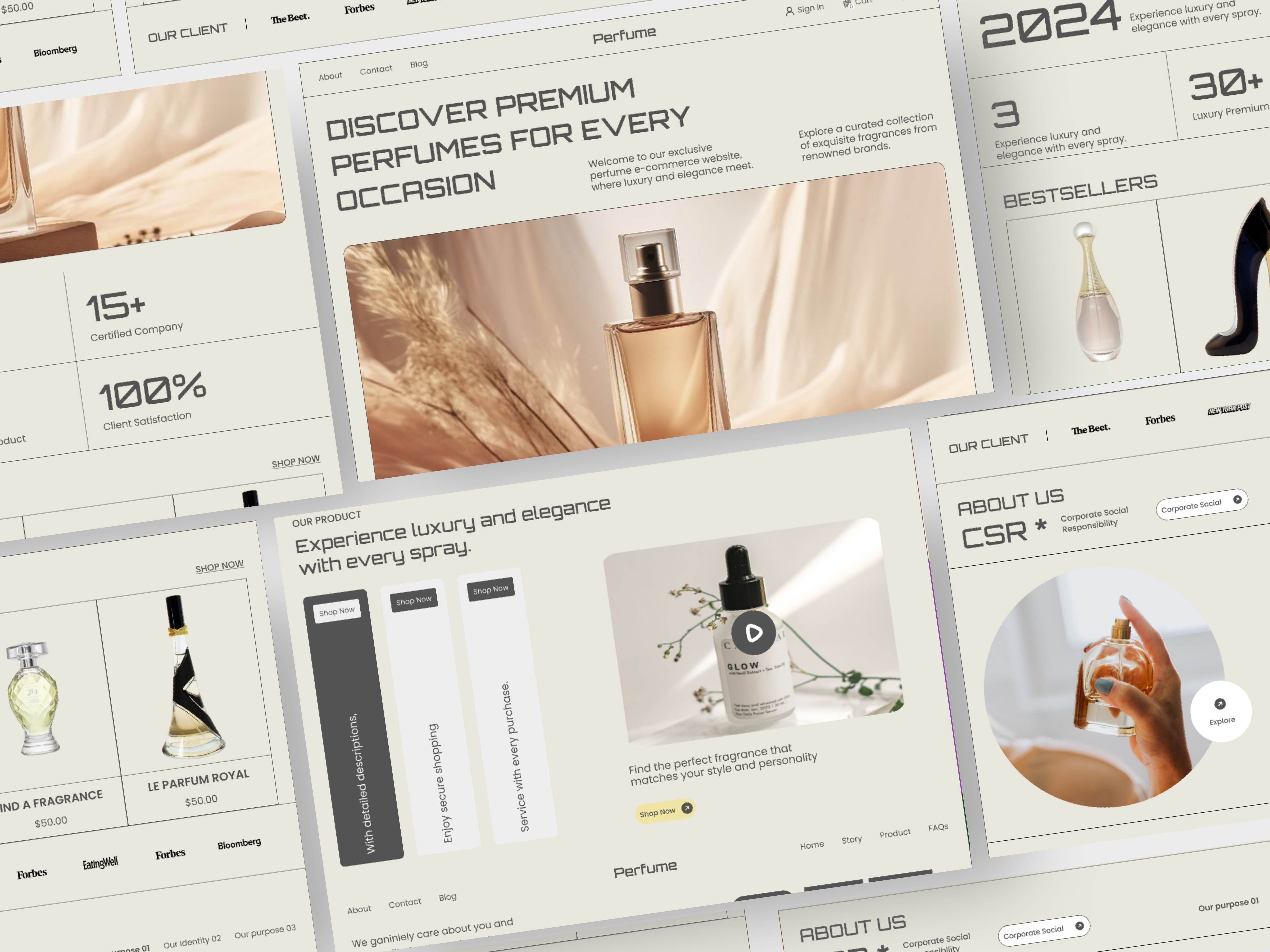 Perfume E-commerce Website By M Hasan On Dribbble