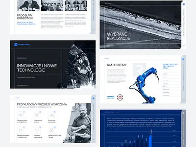 ROBOTPOL presentation brand branding design graphic design industrial industry layout logo presentation robot technology typography ui