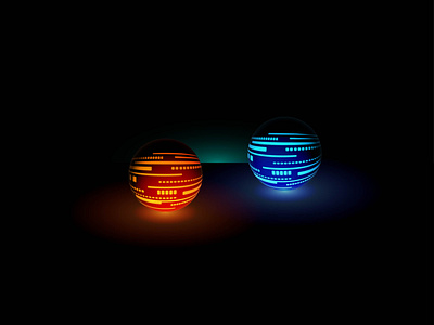 Luminous Orb 3d design graphic design illustration vector