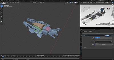 Hard surface modeling Practice, WIP a Destiny 2 Vehicle (Sparrow 3d 3dart 3dgamedev 3dmodeling destiny gameart gameasset gamedev motion graphics unity vehicle wip