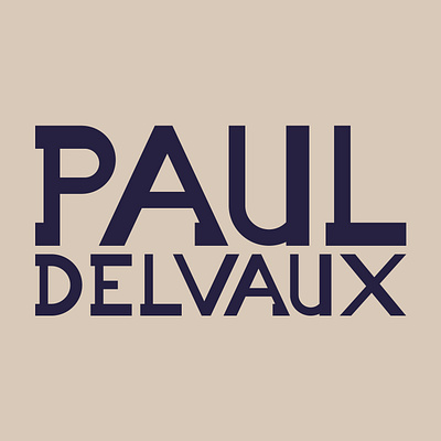 Paul Delvaux branding creative design designer graphic design logo painter paul delvaux vector