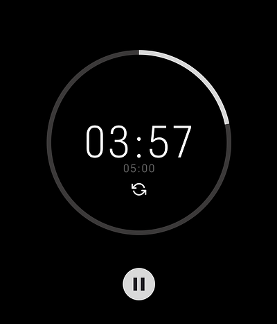 Daily UI #014 #DailyUI – Minimal Countdown Timer app dailyui timer