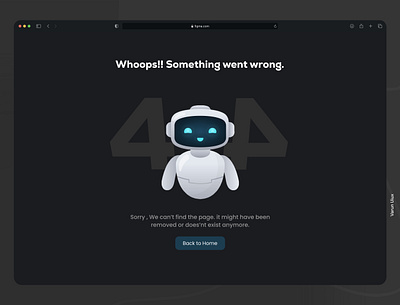 404 3d 404 concept error landingpage robot ui user interface webpage website