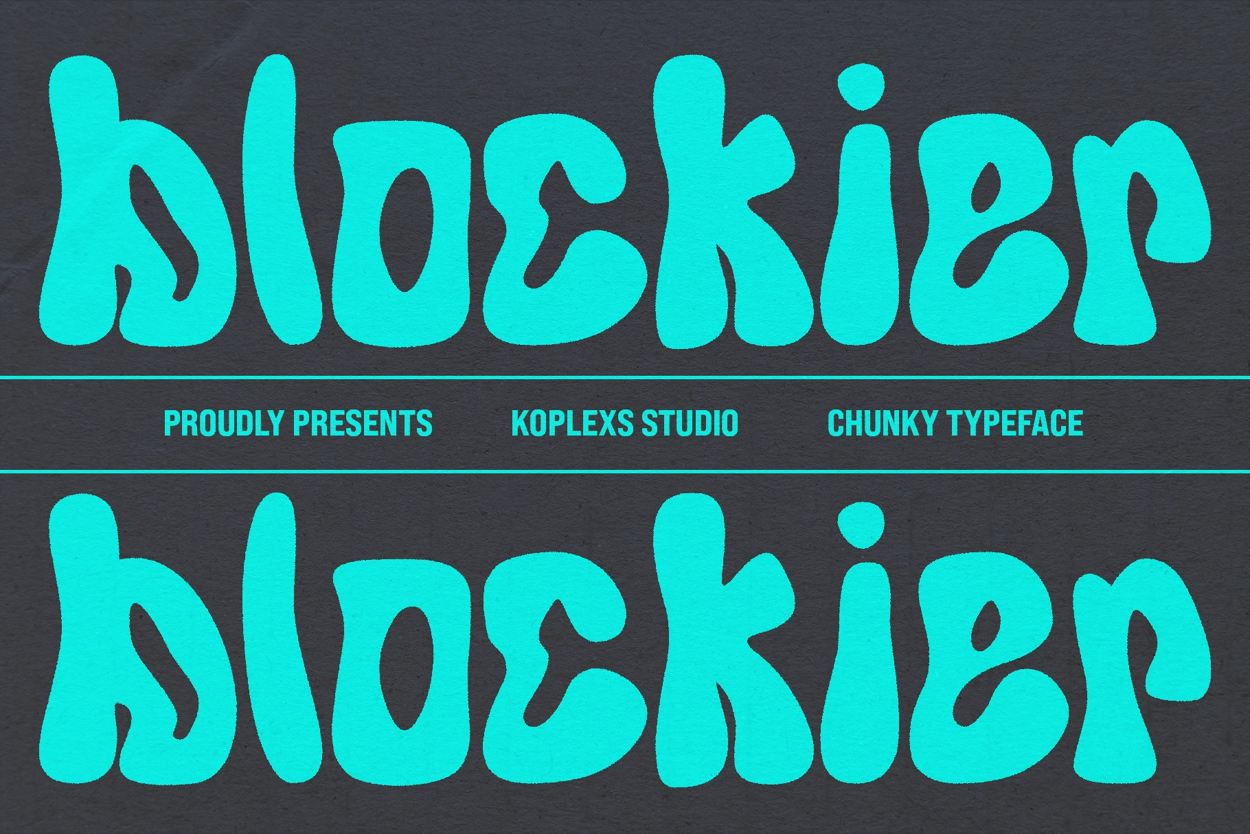 Blockier - Retro Groovy Font bubble font font funky font playful font retro font