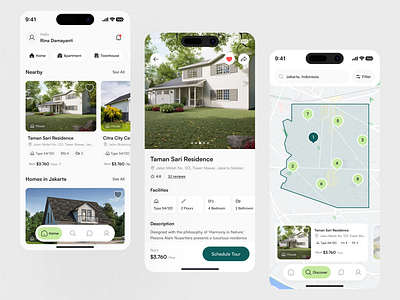 Realtopia - Real Estate Mobile App mobile app real estate ui design uiux uiux design