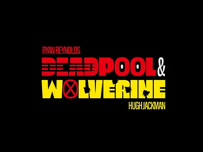Deadpool And Wolverine Logo design graphic design letter logo type