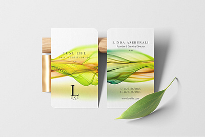 Luxe Life Business Card branding business card graphic design identity mockup