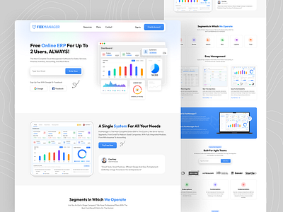 SAAS Web Landing Page Design saas saas app saas landing page saas website web features sections web header web inspiration web sections design web ui