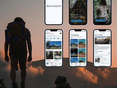 Bolo Dolan - Adventure and Trip Mobil App booking app mobile app trip app ui ui design