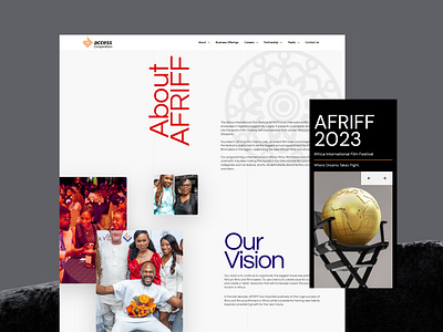 Partnership - The Access Corporation access corporation africa african art branding clean design lagos landing page minimal design nigeria nigerian typography ui ui design uiux ux web website