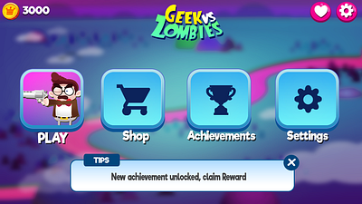 Geek vs Zombies ui