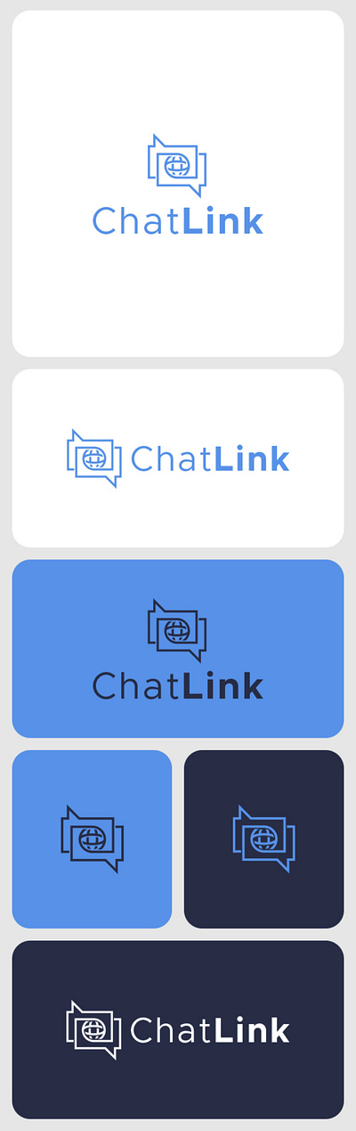 Chat link logo template app brand branding chat colorful design graphic design illustration internet logo minimal modern simple typography ui vector visual identity