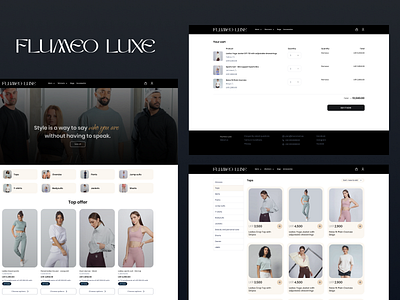 Online Clothing - E Commerce clothing fashion luxury ui web design