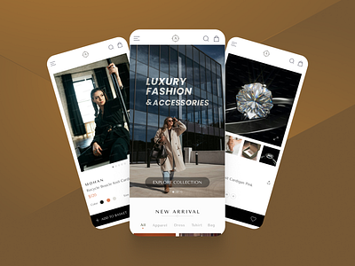 LuxeTrend - Redefining Luxury Fashion & Accessories app design fashion figma luxury app