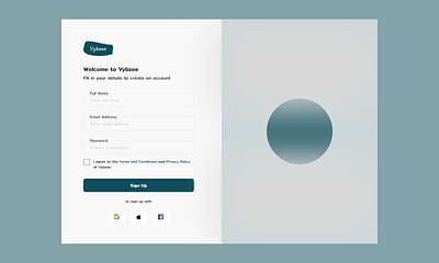 Sign up page. design ui ux