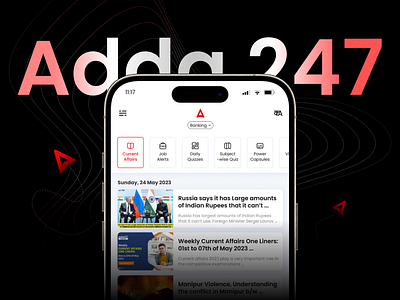 Adda 247: Mobile App | Redesign ui