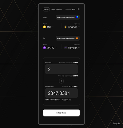 Cross-Chain Bridging bridging cryptobridge cryptocurrency defi design figma figma ui ui uiux ux