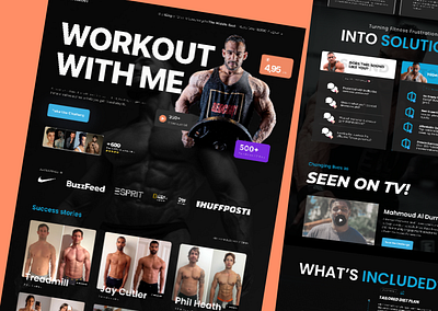 Gym fitness website design e commerce e commerce website figma fitness website graphic design gym gym fitness website gym website landing page ui web design website website design