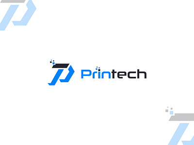 Premium Printech Logo design - Earth Shohag :) app logo branding business logo company logo corporate logo custom logo digital logo earth shohag logo logo design minimal modern p logo p tech logo print logo pt logo pt tech logo t logo t tech logo tech logo