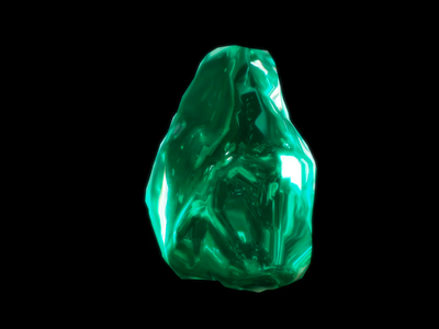 Emerald Glow ✨ 3d emerald glow material motion graphics texture