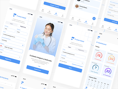 Fraternity - Medical App app app design design graphic design illustration landing page mobileapp responsive design ui ux