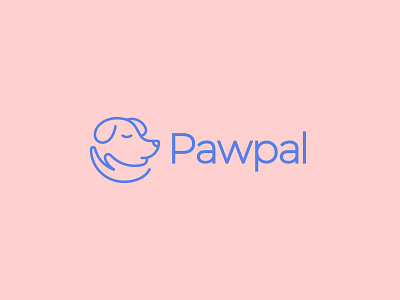 Logo for mobile application Pawpal animal brand branding design graphic design icon identity illustration logo logo design logo mark logotype mark modern logo pet symbol typography ui vector visual identity