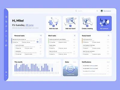 Task tracker design app design interface ui ux web