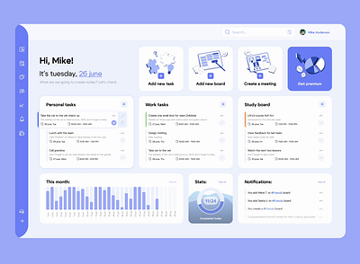 Task tracker design app design interface ui ux web