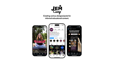 Jem Camp Moldova animation branding graphic design motion graphics smm