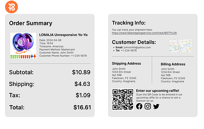 Daily UI #017 #DailyUI – Purchase Receipt dailyui design receipt web design