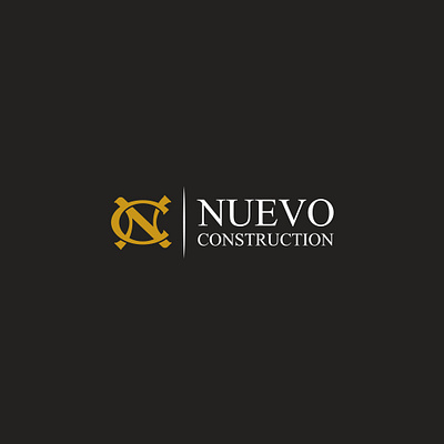 Nuevo Construction brand branding construction design graphic design identity logo vector