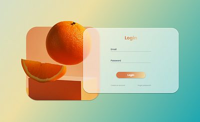 Login Page UI Design figma fruit interactive login ui ux