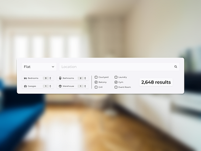 Search design flat search ui