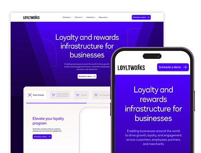 Loylt.Works - Loyalty and rewards platform website redesign branding design dubai loyalty rewards web webdesign website