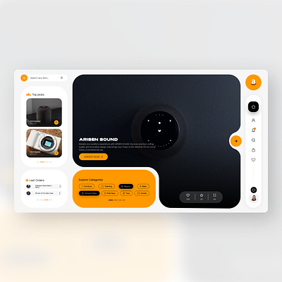 Amazon Modern Web Concept | UI/UX amazon moderwebsite ui ux