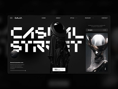 Cally Modern UI/UX futuristicwebsite modernwebsite ui ux website