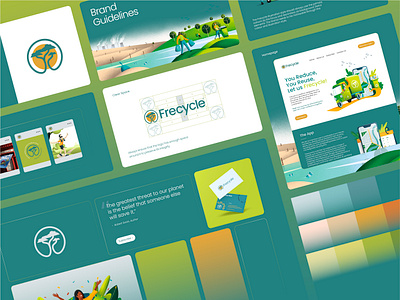 Frecycle Brand Guidelines brand guidelines brand identity branding colour graphic design illustration visual identity