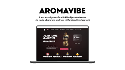 AromaVibe figma graphic design ui ux